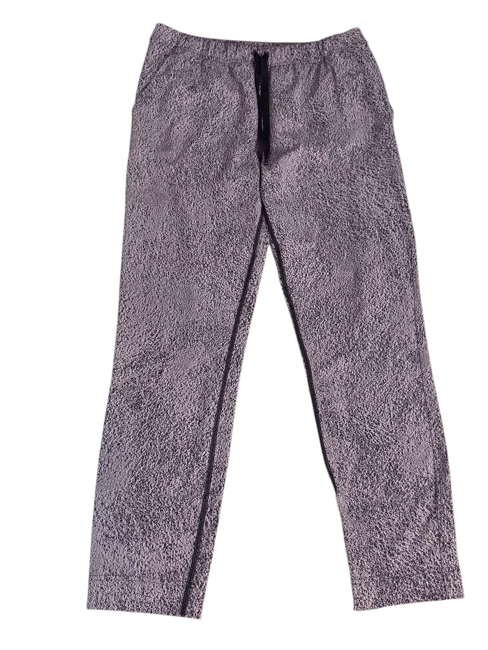 Lululemon Size 6 Purple Black Jet Pants Speckled Athleisure Athletic Gym Lounge